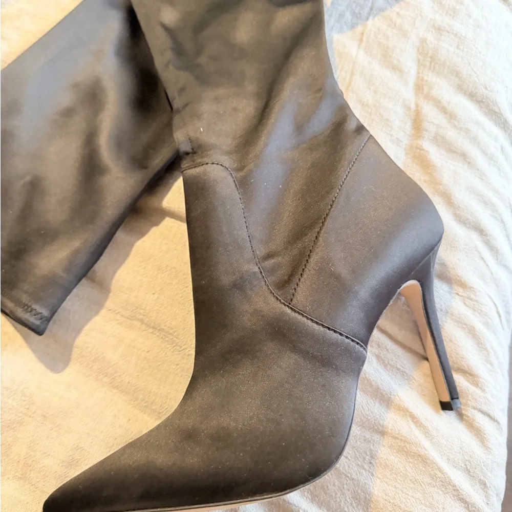 Aldo Satin Over-the-Knee Boots - Picture 5 of 7